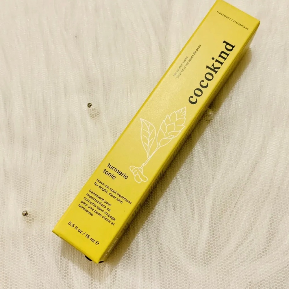 Cocokind Turmeric Tonic Leave On Spot Treatment .5 fl oz 15 ml Travel Size NIB